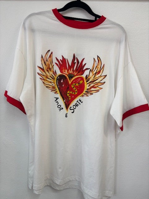 AMOR E SORTE TEE - WHITE
