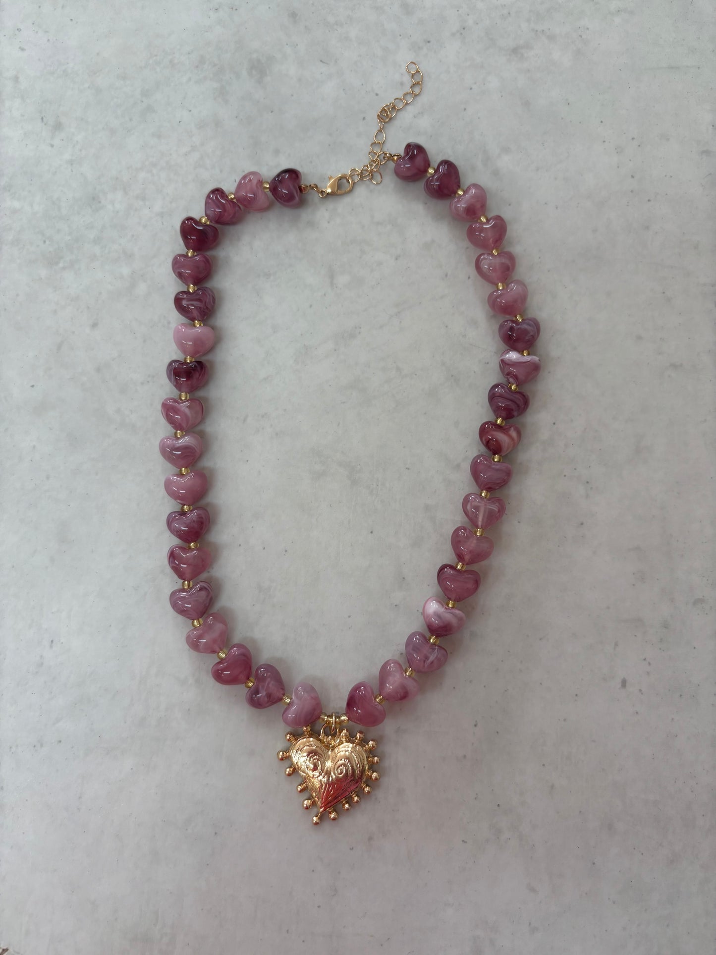 Beaded Heart Necklace