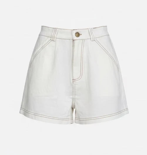 BY FRANKIE WHITE DENIM SHORT SET