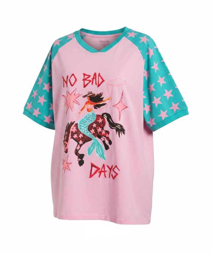 NO BAD DAYS TEE - PINK