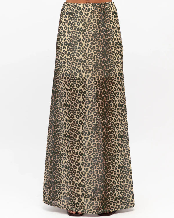LEOPARD SHEER SKIRT