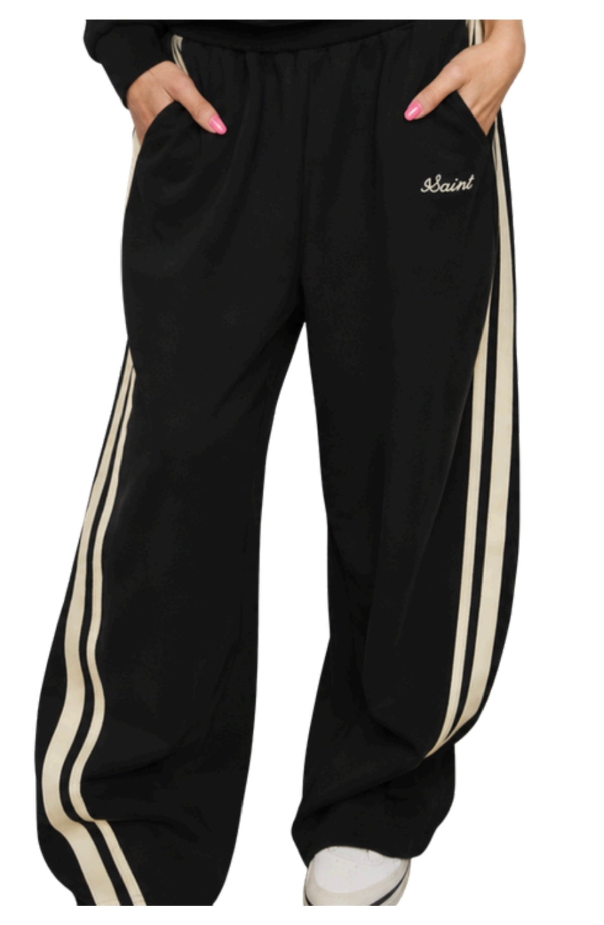 SSAINT BARREL PANT BLACK//BUTTER