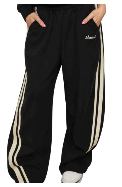 SSAINT BARREL PANT BLACK//BUTTER