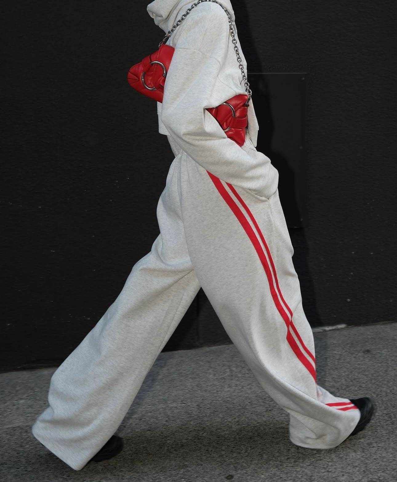 SSAINT BARREL PANT GREY//RED