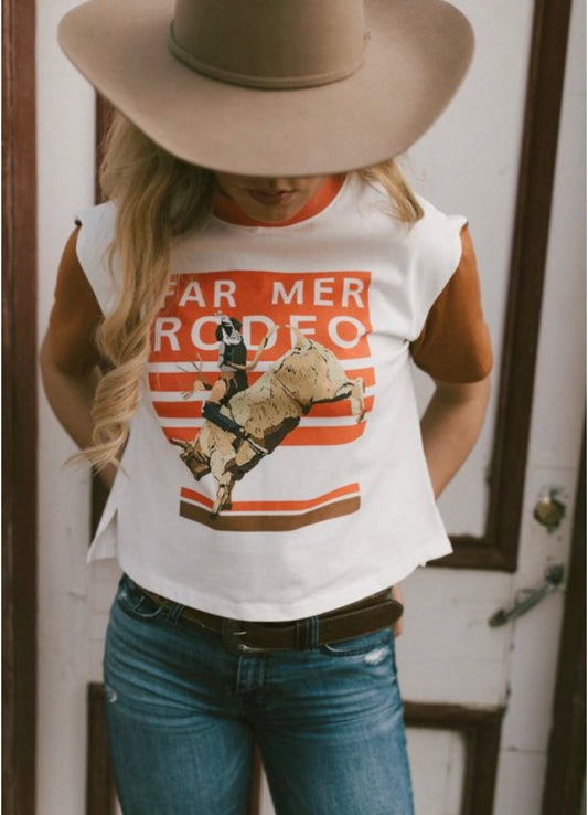 FM RODEO - SHORT CREW RED