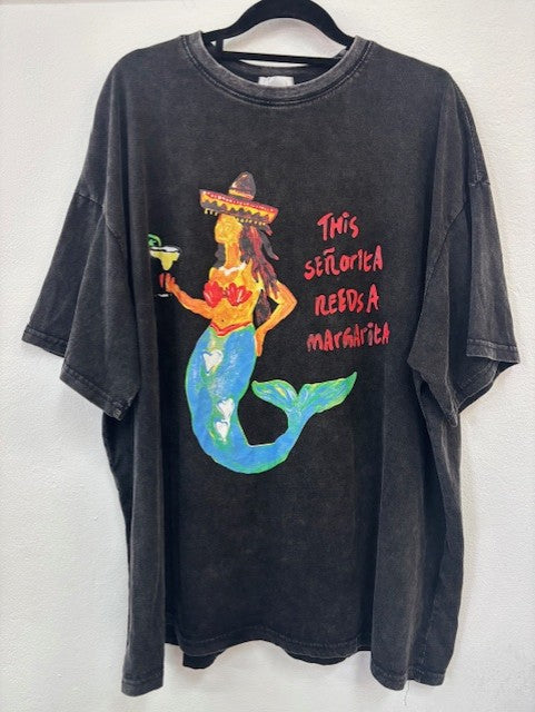 THIS SENORITA NEEDS A MARG - BLACK