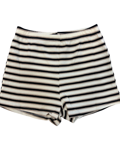 SAINT STRIPE SHORTS - CREAM