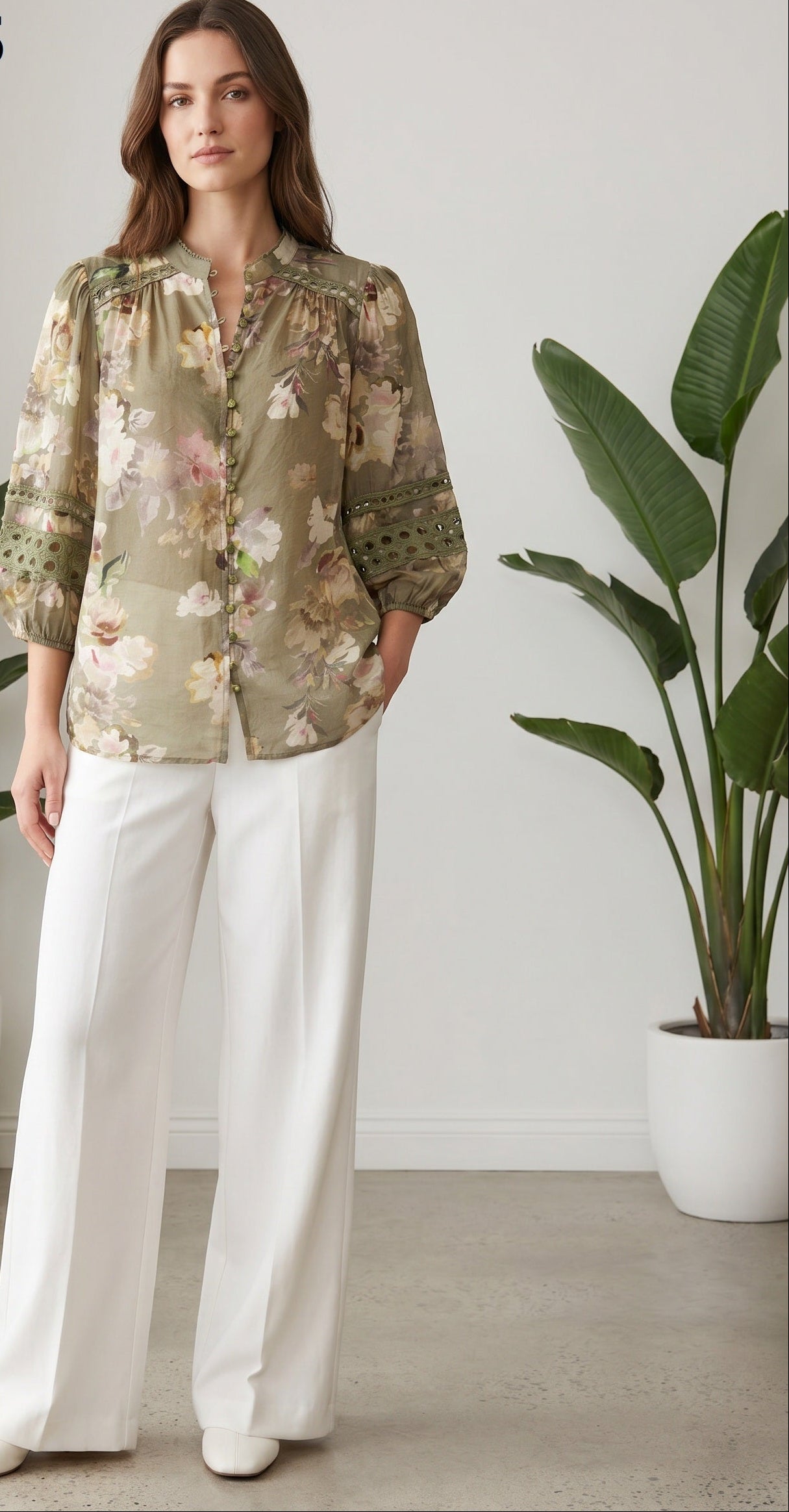 SAGE TOP - OLIVE