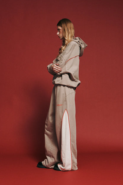 THE RIVAL HOODIE - ACID WASH BEIGE