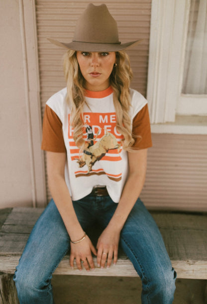 FM RODEO - SHORT CREW RED