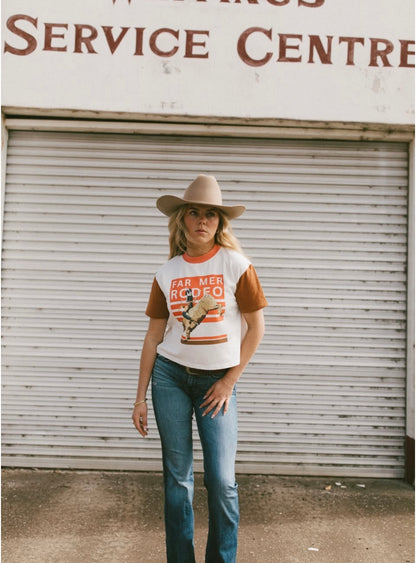 FM RODEO - SHORT CREW RED