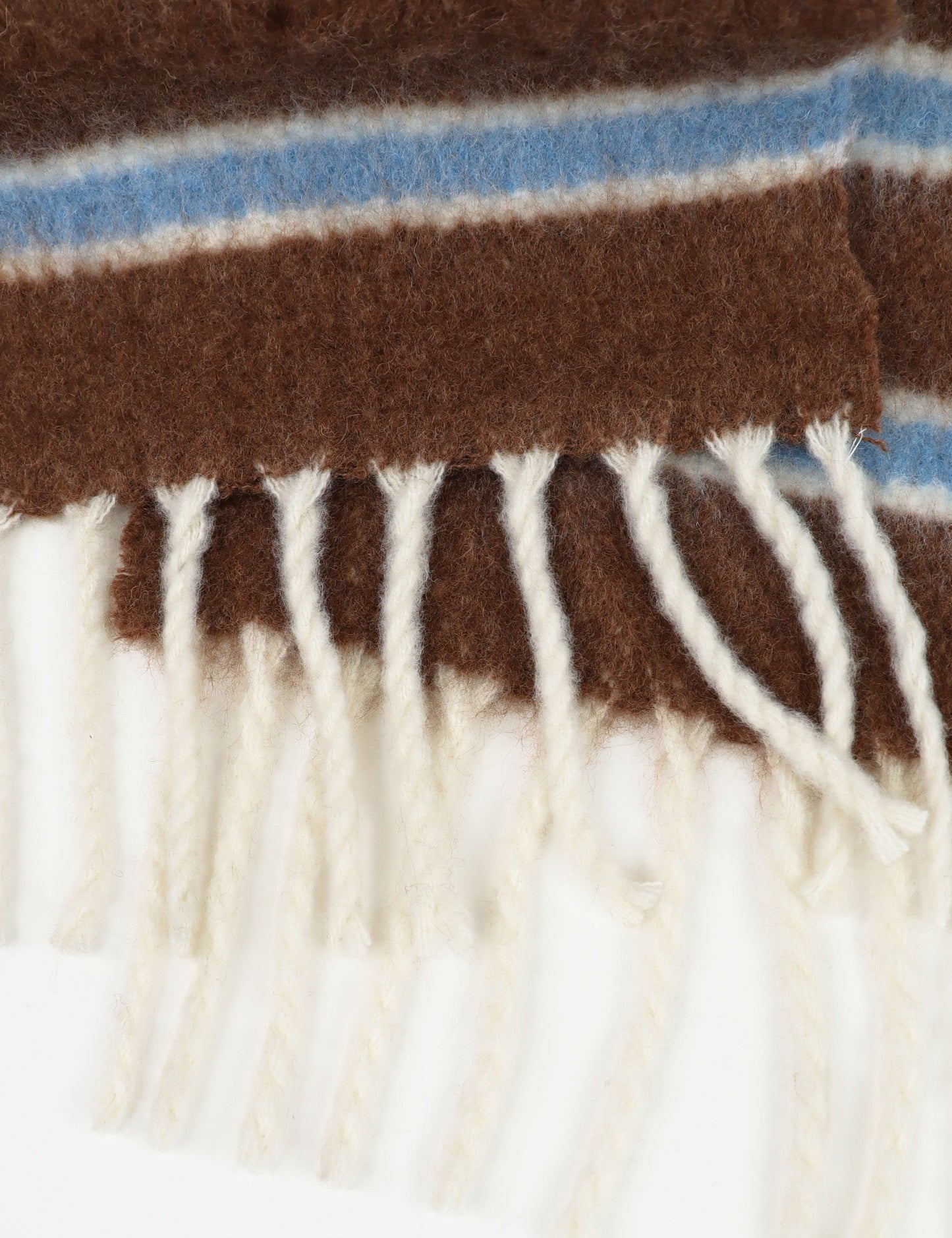 BROWN/BLUE SCARF