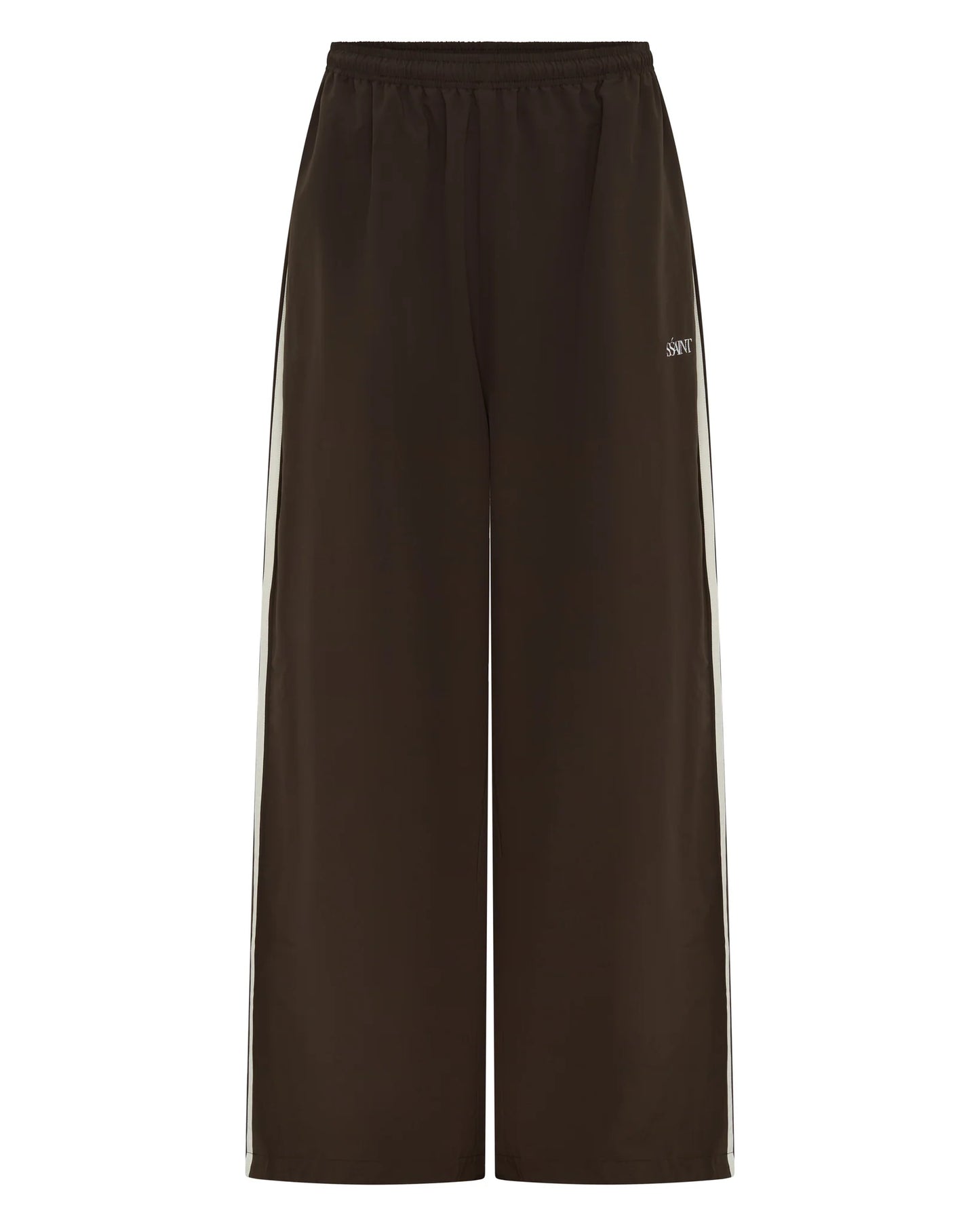 FIGHT NIGHT WINDBREAKER PANT - BROWN & CREAM
