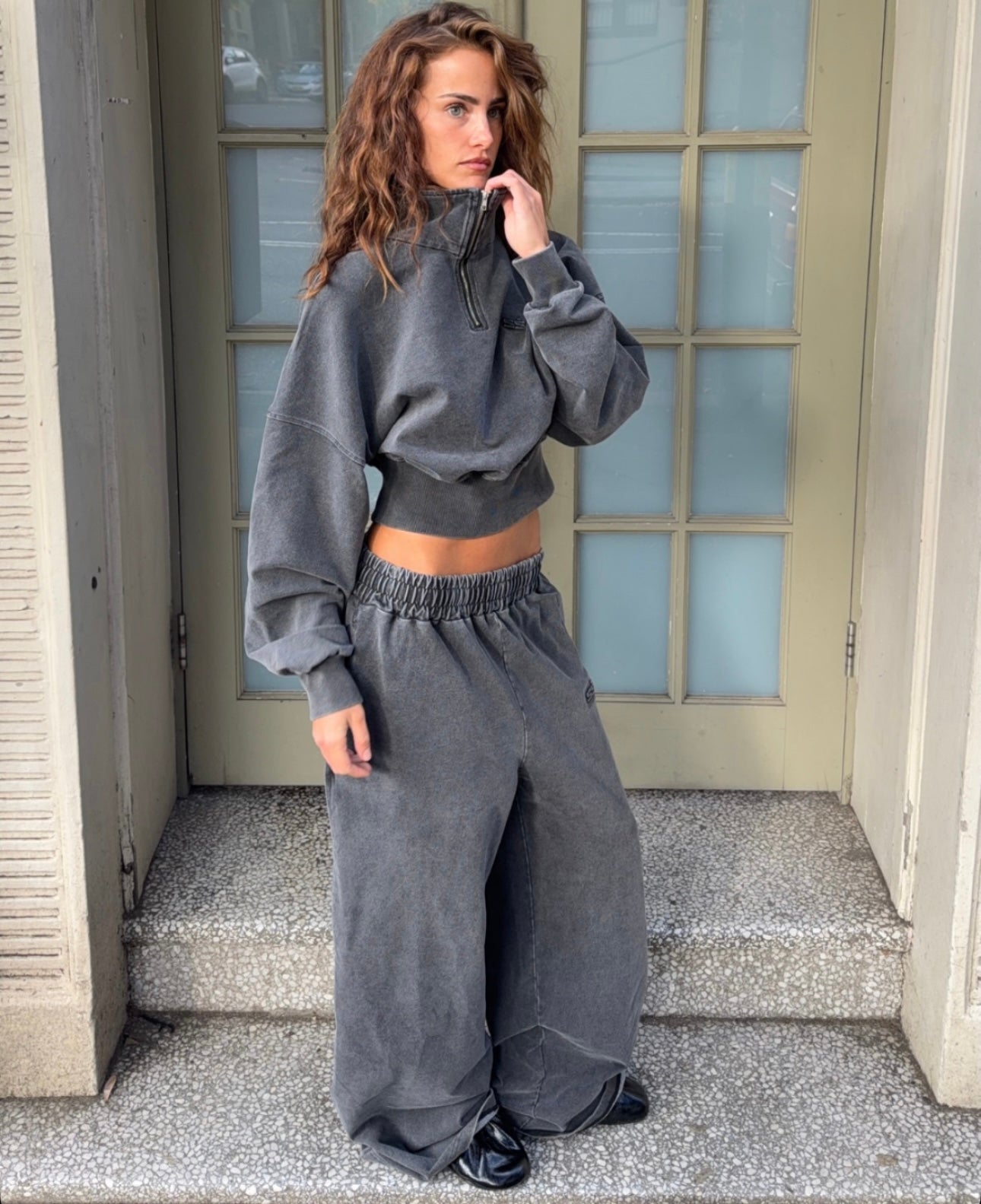 SSAINT ACID WASH TRACKPANT
