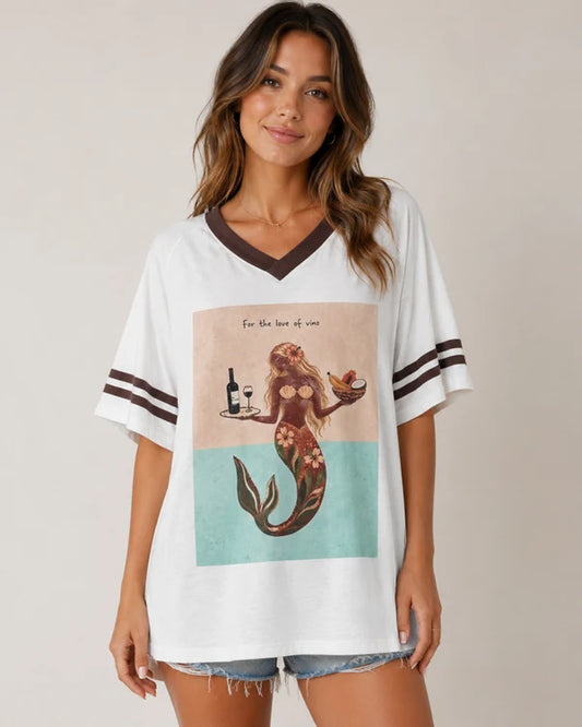 FOR THE LOVE OF VINO TEE - WHITE