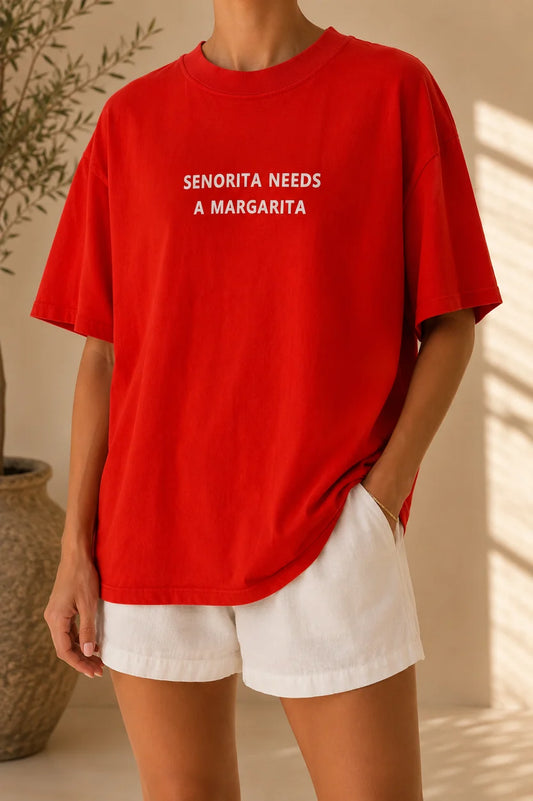 RED SENORITA MARGARITA TEE