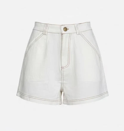 BY FRANKIE WHITE DENIM SHORT SET