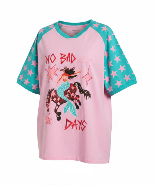 NO BAD DAYS TEE - PINK