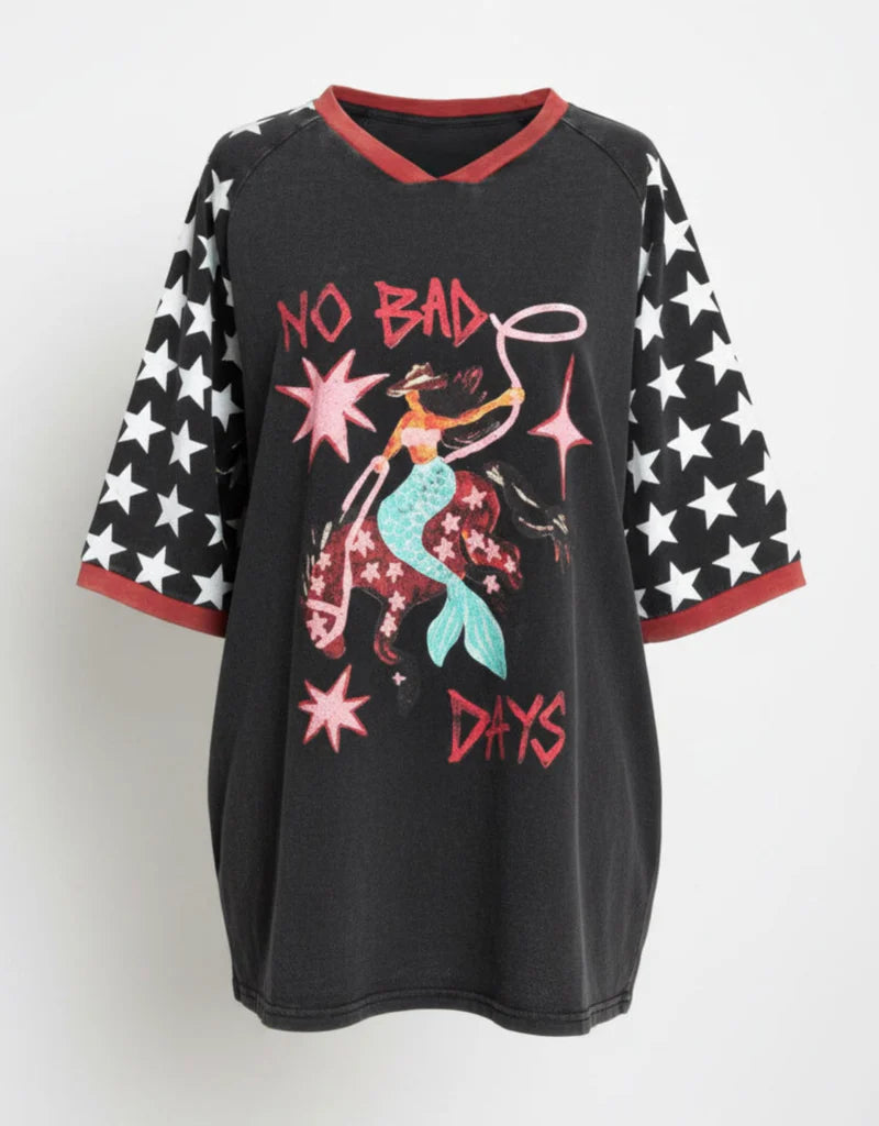 NO BAD DAYS TEE - BLACK