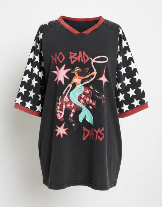 NO BAD DAYS TEE - BLACK