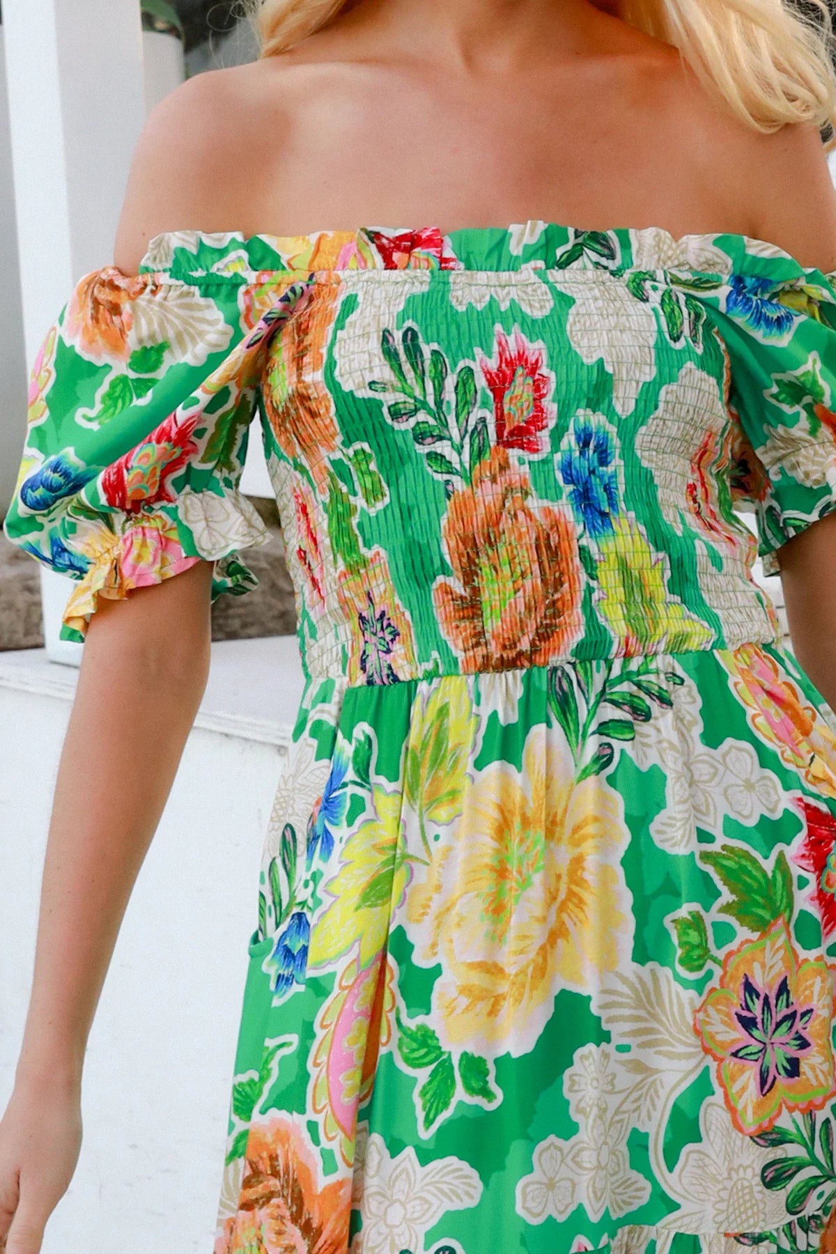 KIANNA GREEN MAXI DRESS