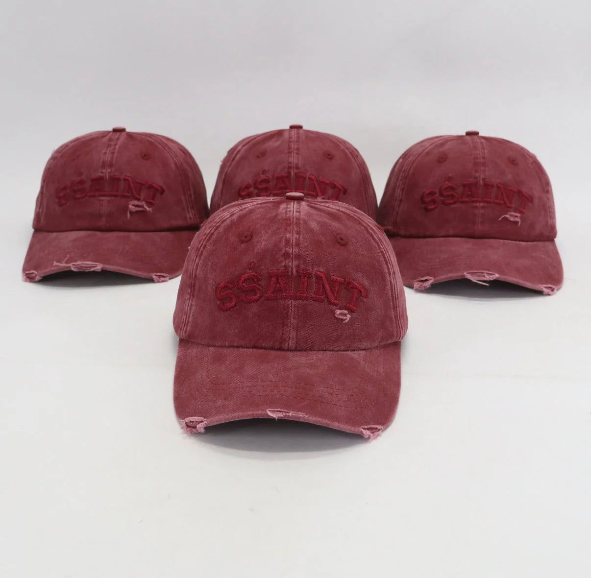 SSAINT LOGO CAP - CHERRY