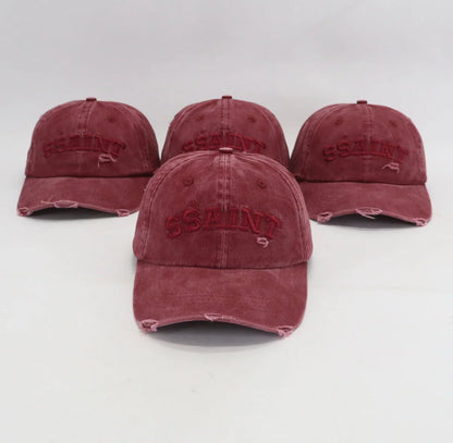 SSAINT LOGO CAP - CHERRY