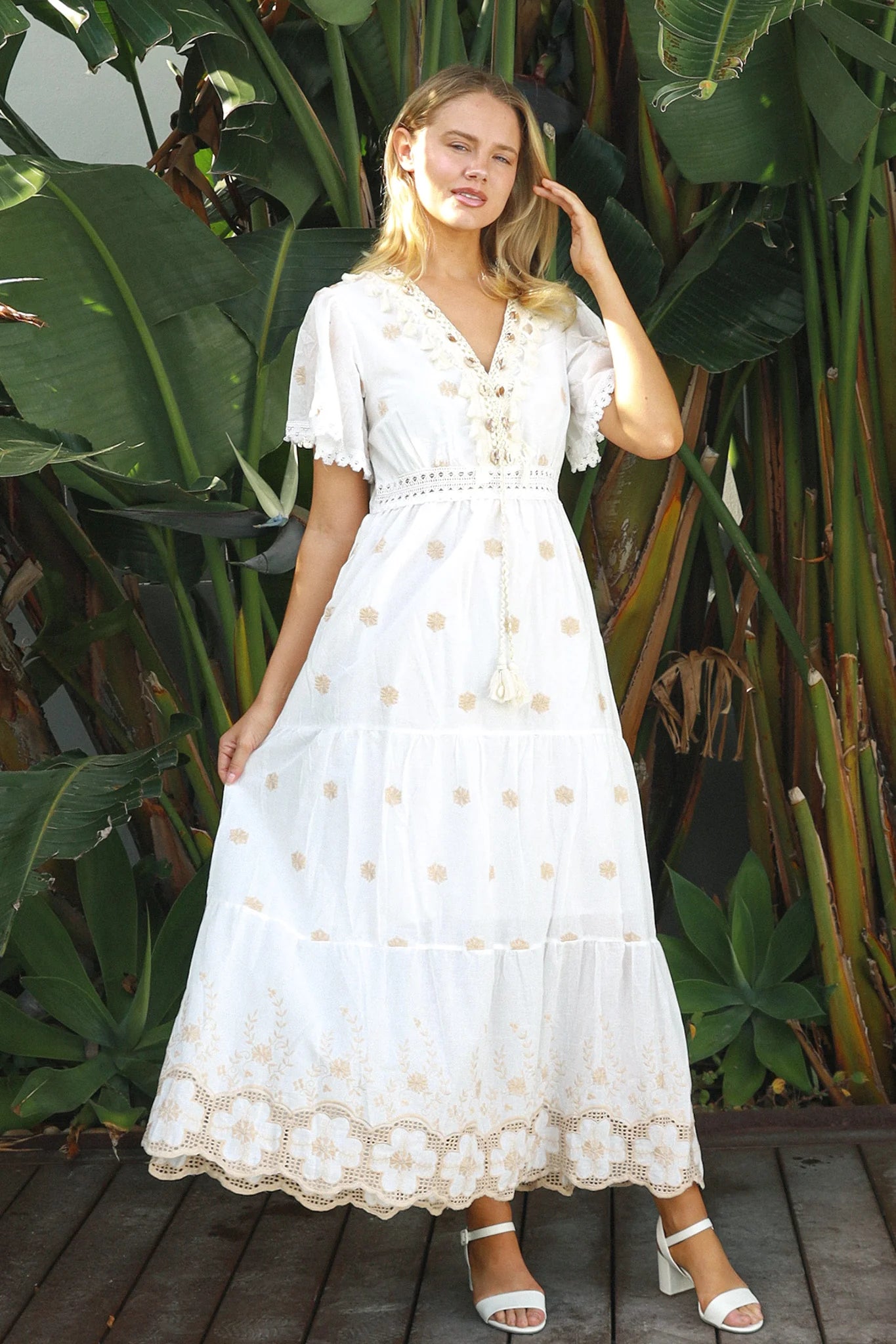 ATHENA LACE MAXI DRESS