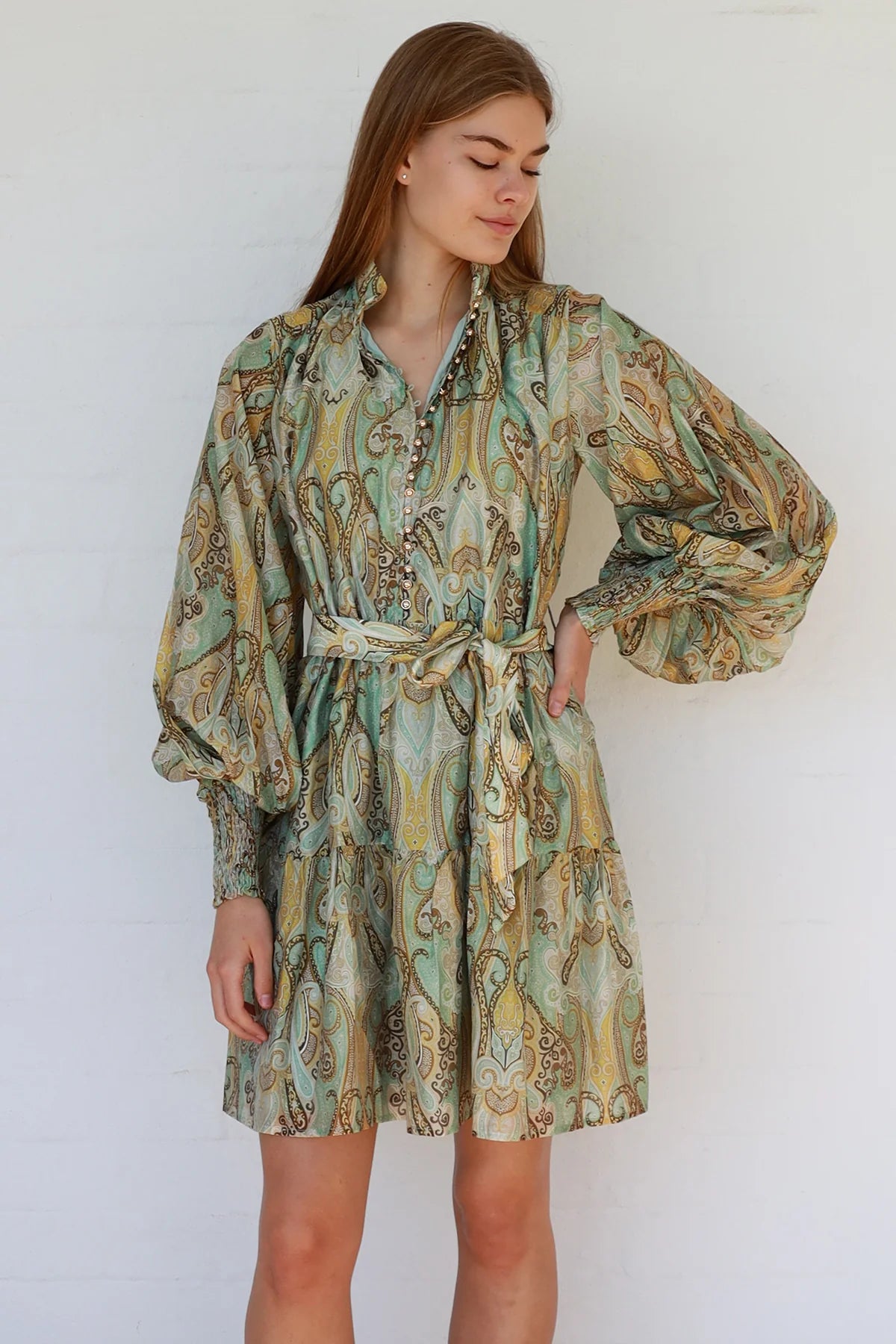 MACI DRESS - GREEN