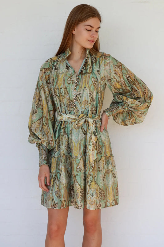 MACI DRESS - GREEN
