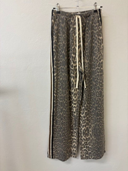 LEOPARD PANTS CHOC/BEIGE RACER